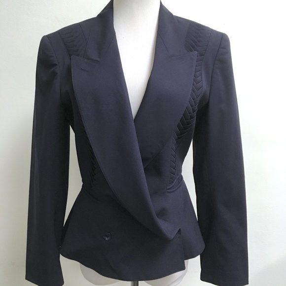 Claude Montana Jackets & Blazers - CLAUDE MONTANA Double breasted peplum blazer jacket  i40 vintage